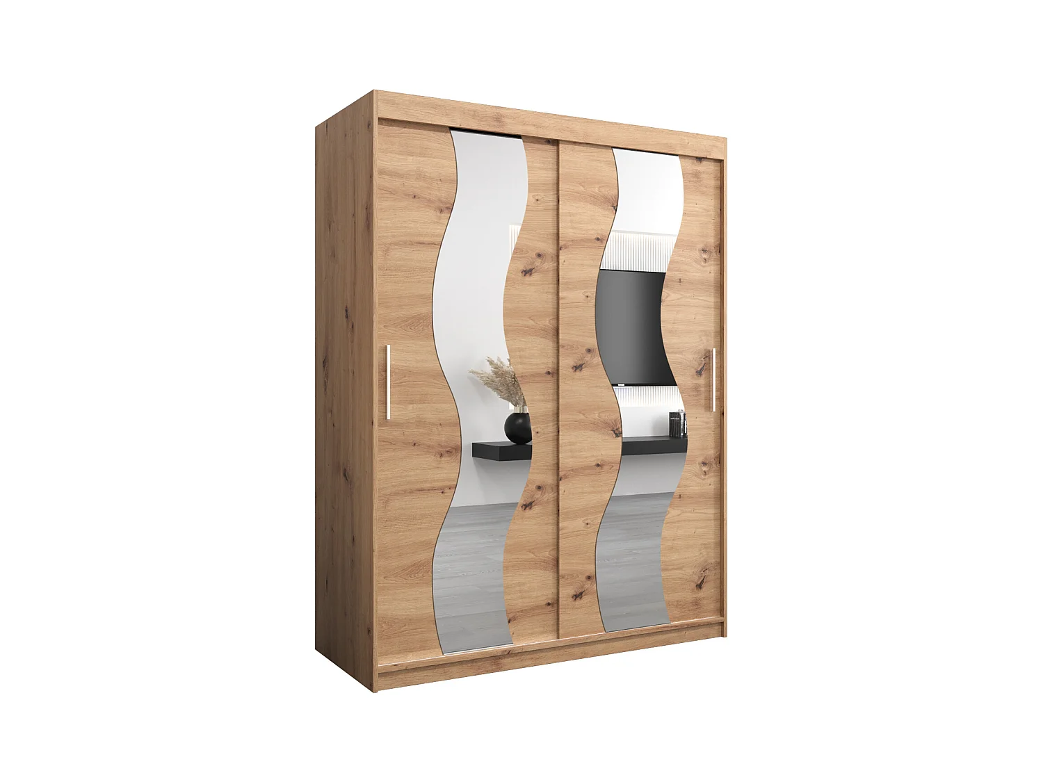 Armoire Sewilla À Portes Coulissantes 200/150/62 2 portes (Artisan/Artisan)