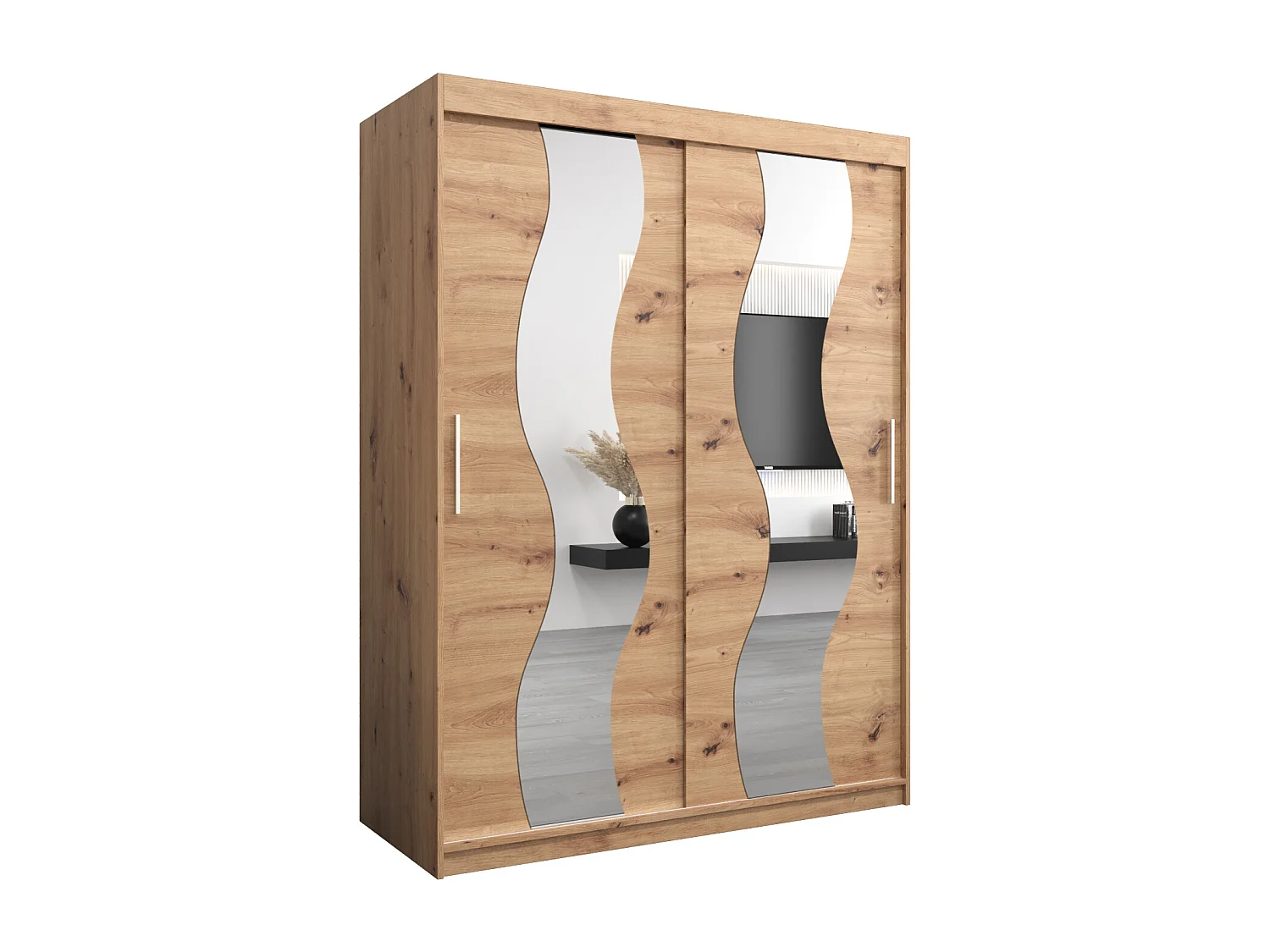 Armoire Sewilla À Portes Coulissantes 200/150/62 2 portes (Artisan/Artisan)