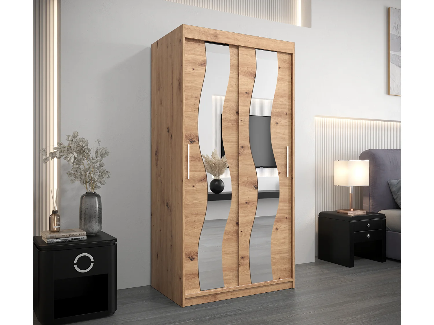 Armoire Sewilla À Portes Coulissantes 200/100/62 2 portes (Artisan/Artisan)