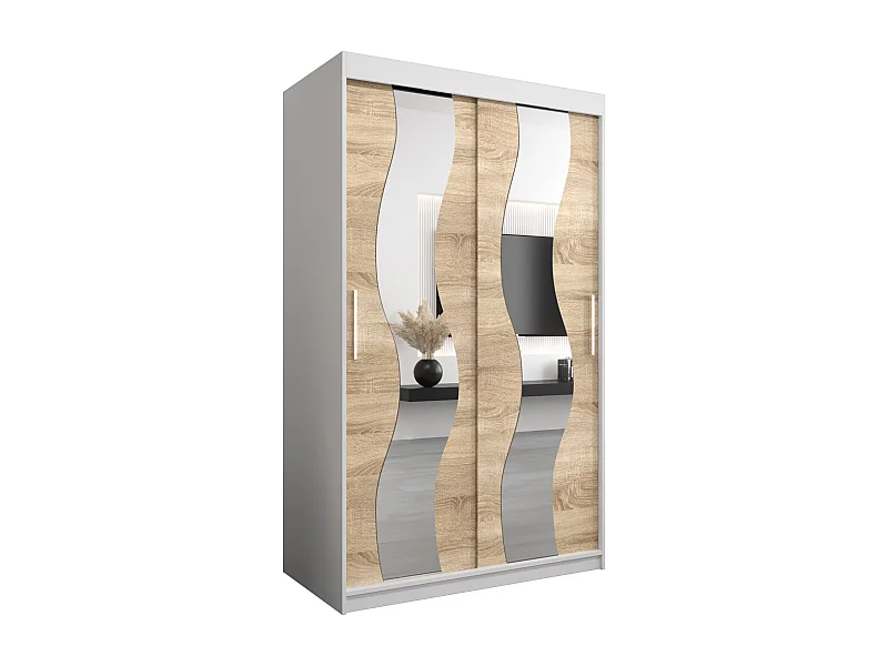 Armadio Sewilla ad ante scorrevoli 200/120/62 2 porte (bianco/sonoma)