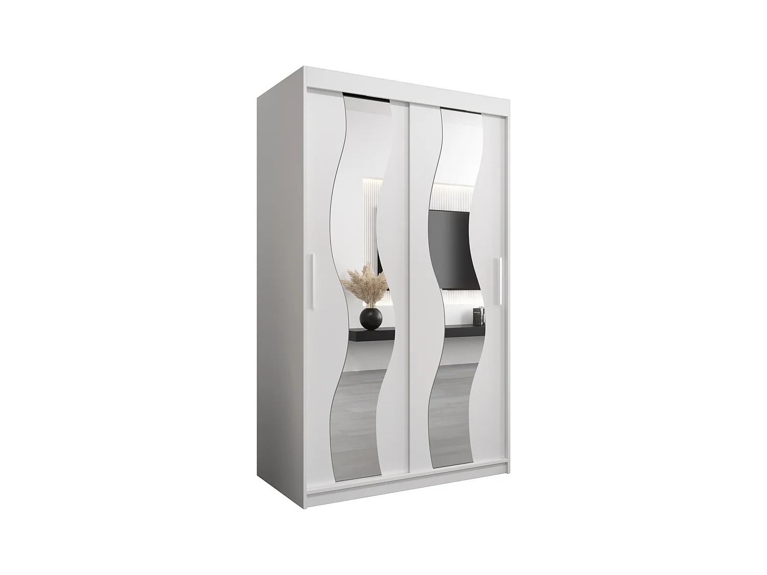 Armoire Sewilla À Portes Coulissantes 200/120/62 2 portes (Blanc/Blanc)