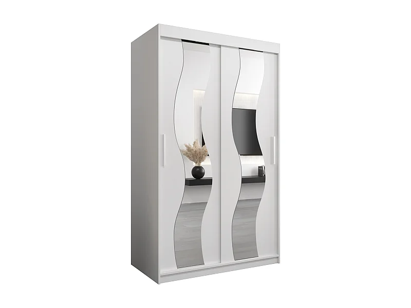 Armoire Sewilla À Portes Coulissantes 200/120/62 2 portes (Blanc/Blanc)