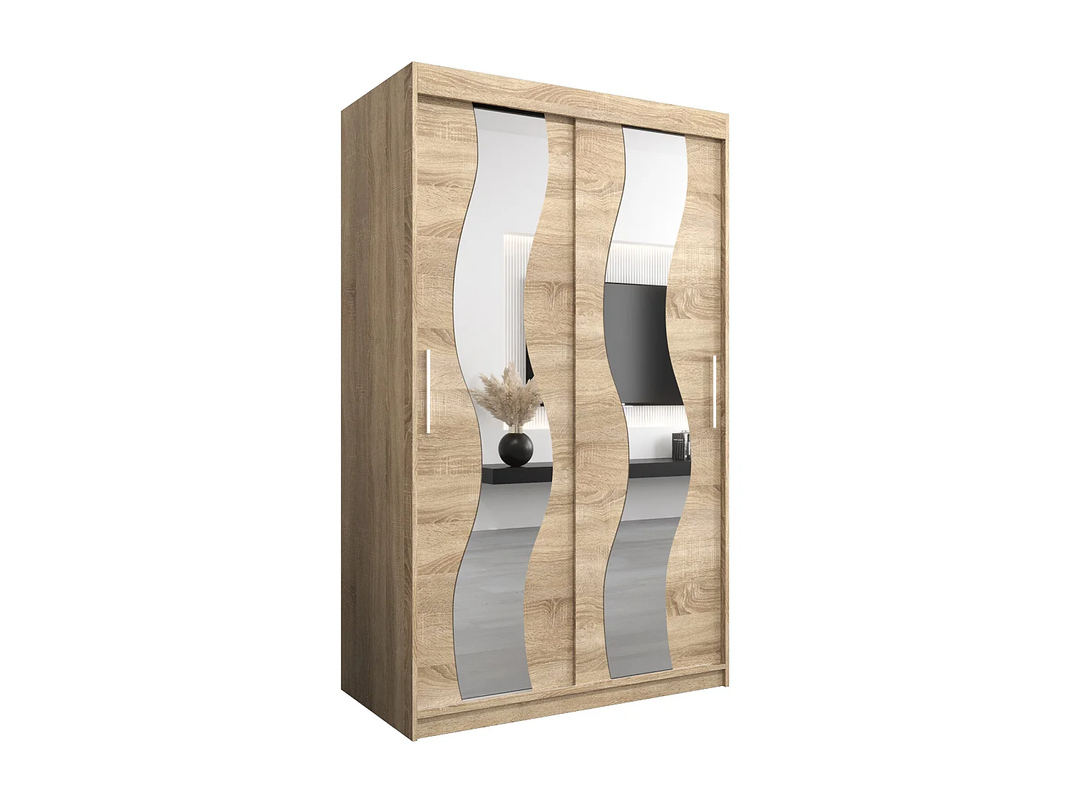 Armoire Sewilla À Portes Coulissantes 200/120/62 2 portes (Sonoma/Sonoma)