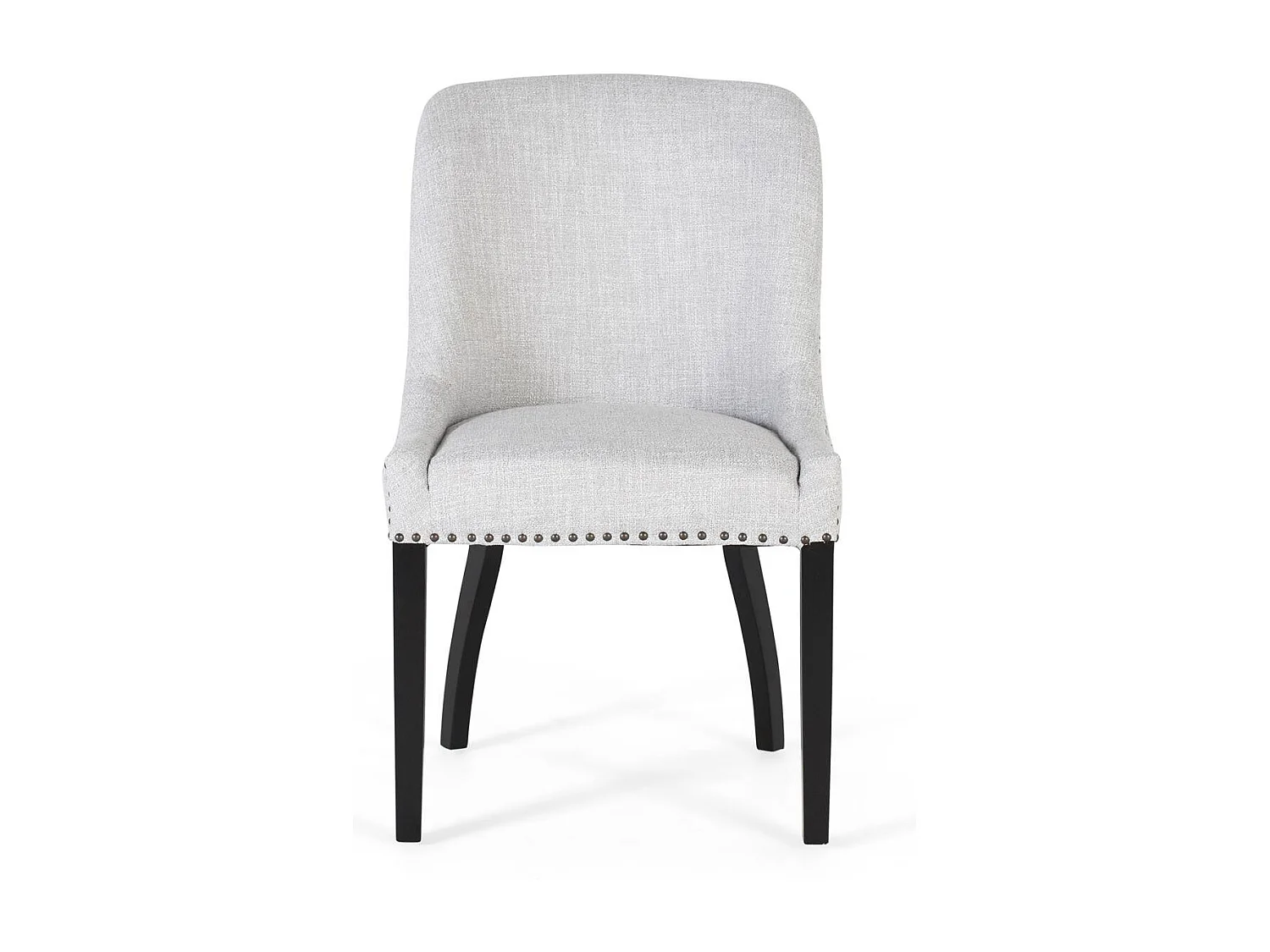 Set 4 sedie in tessuto grigio