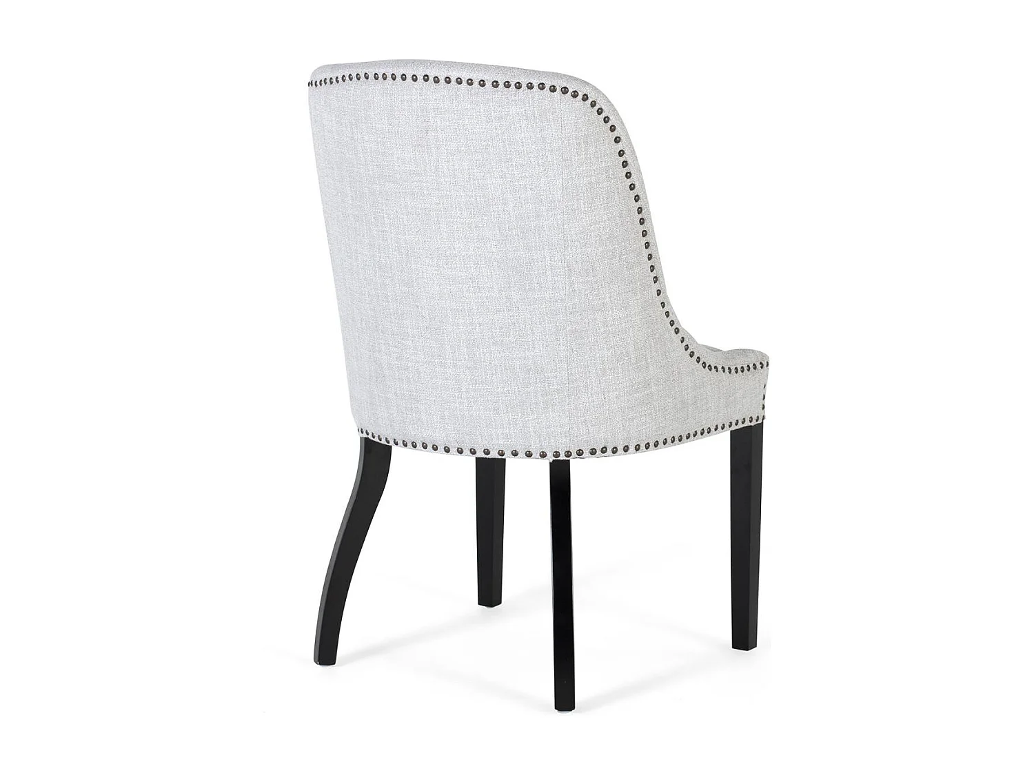 Set 4 sedie in tessuto grigio