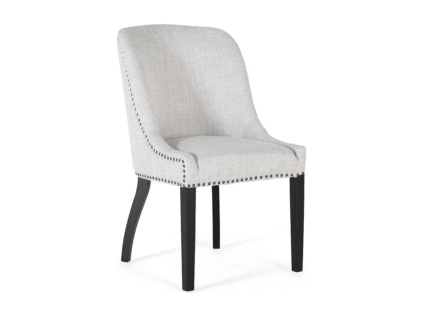 Kavel van 2 chaise longues in grijze stof