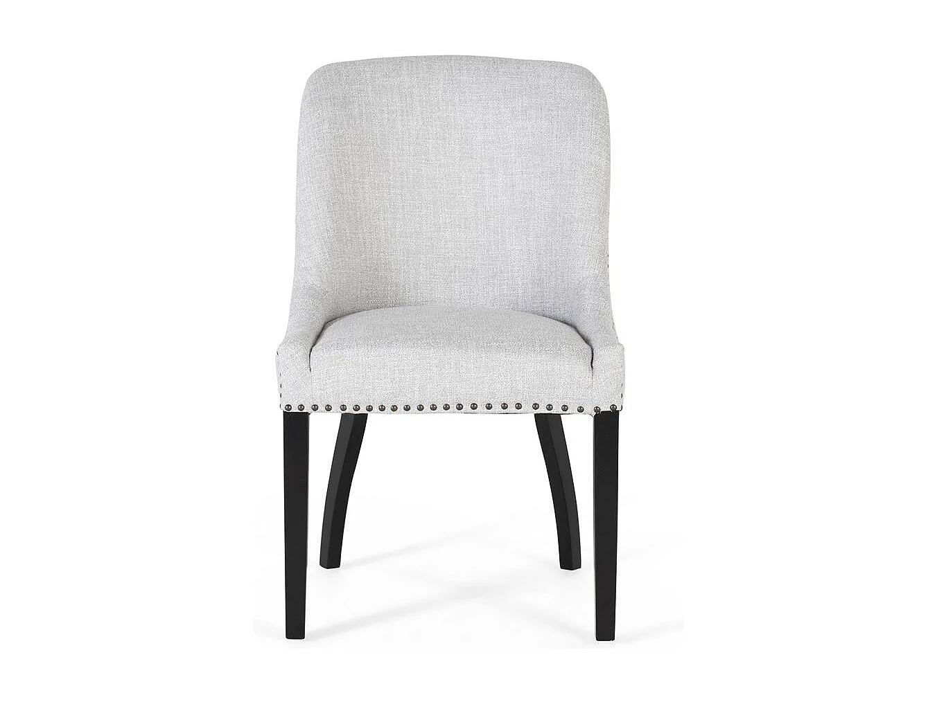 Kavel van 2 chaise longues in grijze stof