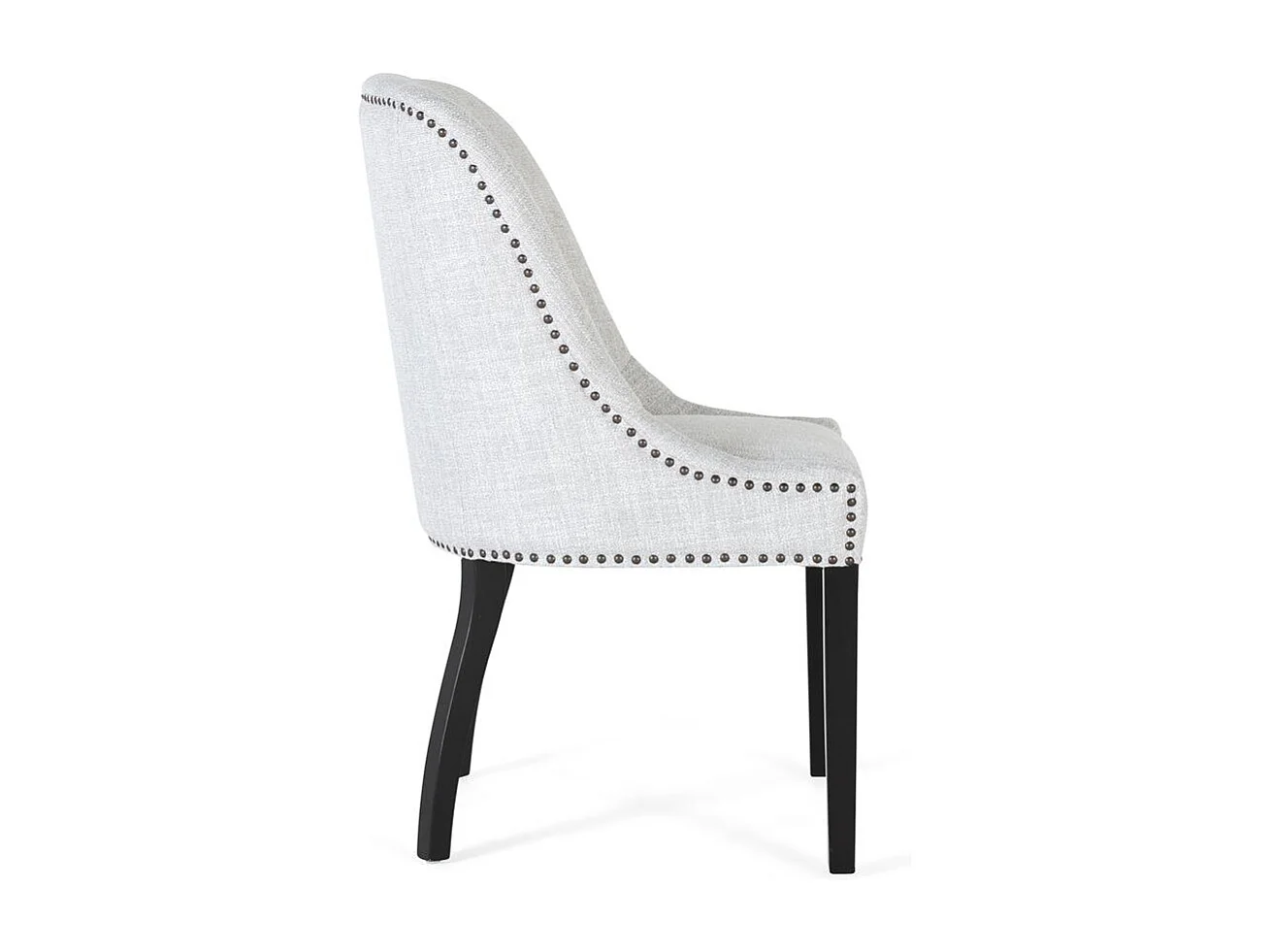 Kavel van 2 chaise longues in grijze stof