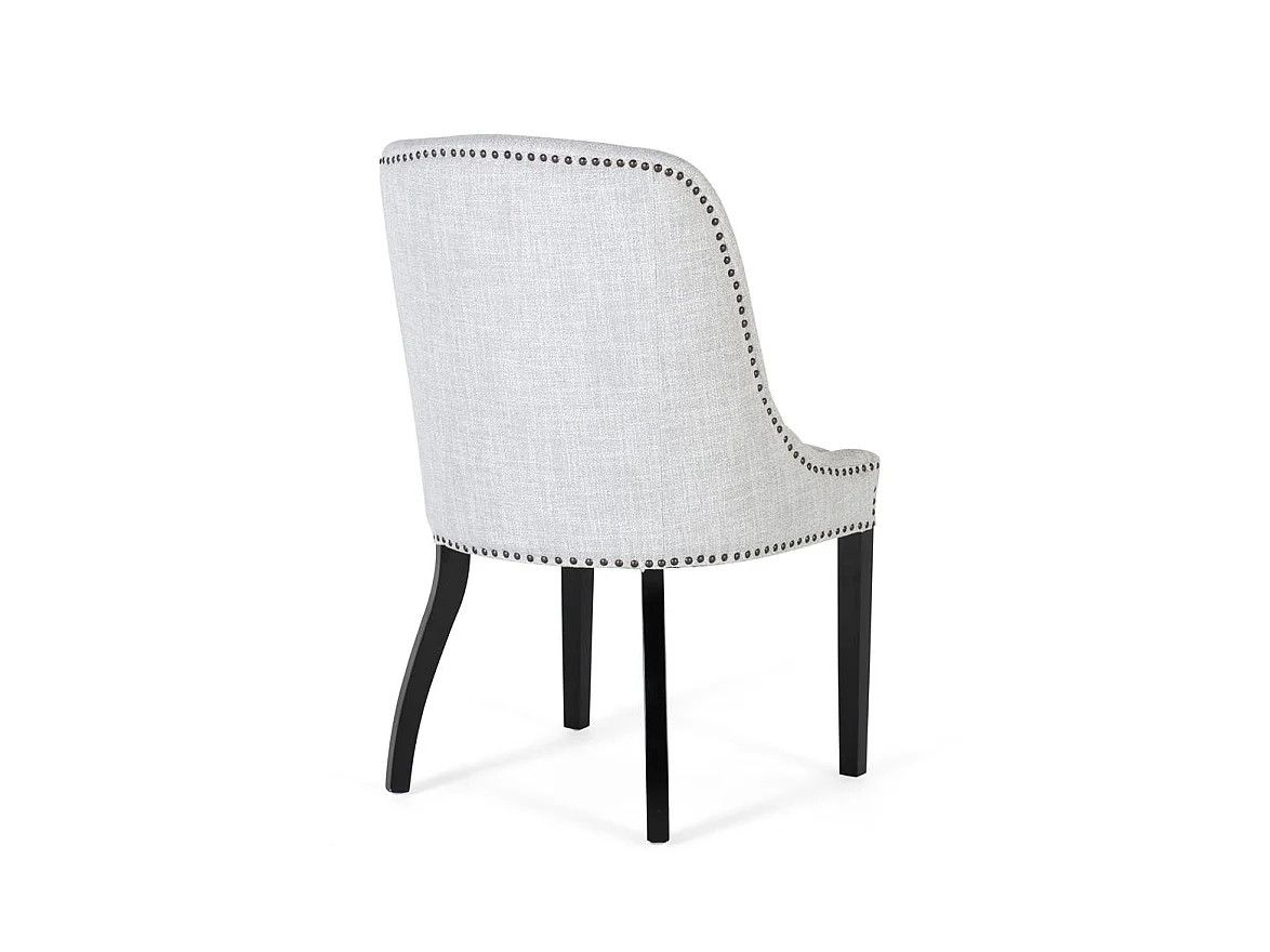 Kavel van 2 chaise longues in grijze stof