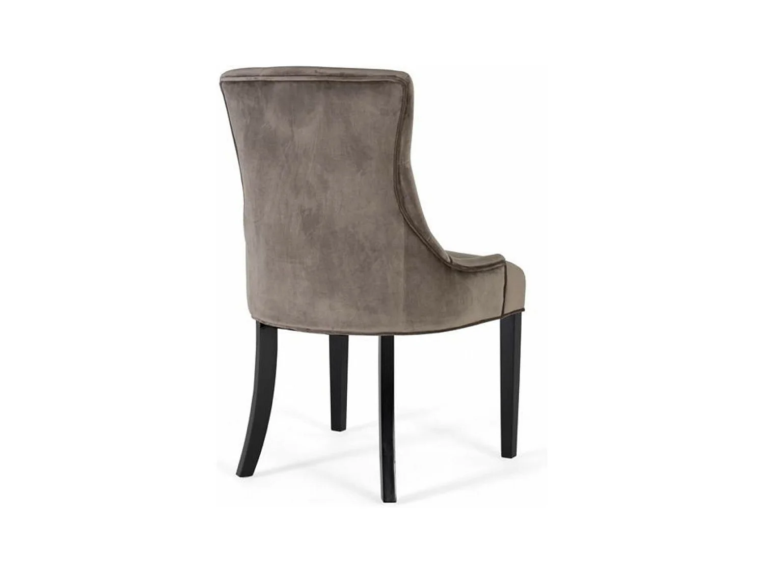 Lot de 2 chaises Velours Gris - Décoration d'Autrefois