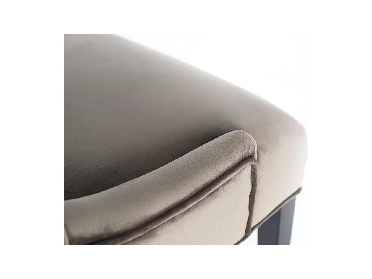 Lot de 2 chaises Velours Gris - Décoration d'Autrefois