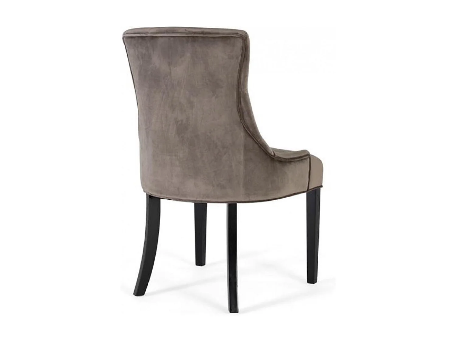 Ensemble de 4 chaises recouvertes de polyester finition velours