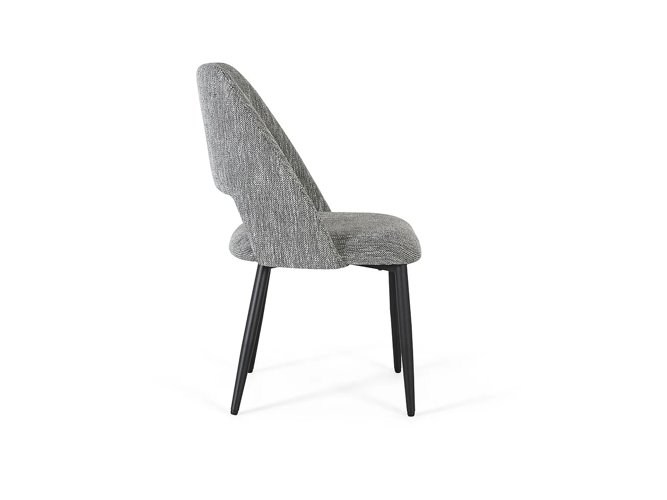 Chaise en tissu 57 cm, style contemporain moderne - 87 x 57 x 57 cm