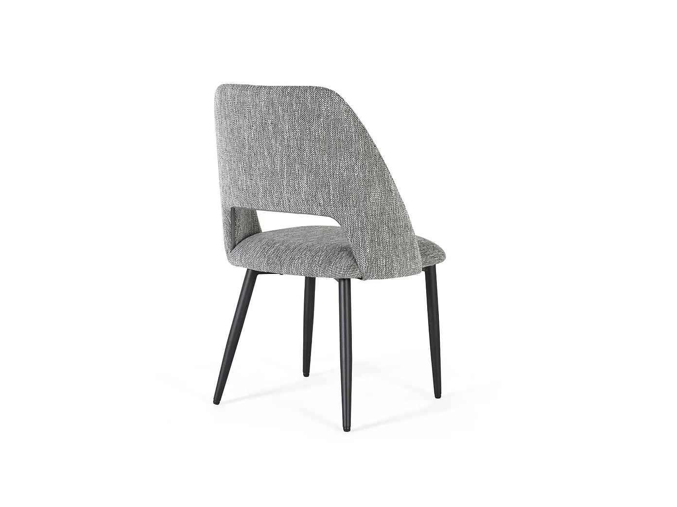 Chaise en tissu 57 cm, style contemporain moderne - 87 x 57 x 57 cm