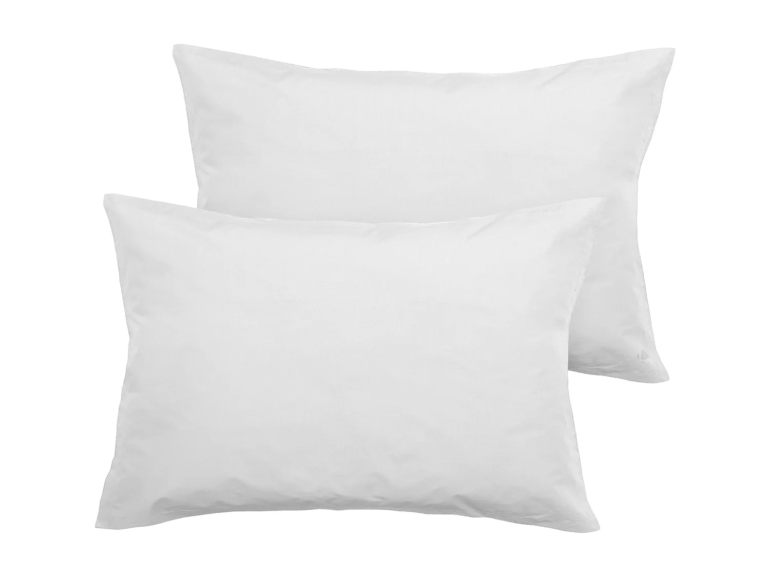 Parure de lit 260x240 cm set 50x70 cm percale MANOIR gris Perle