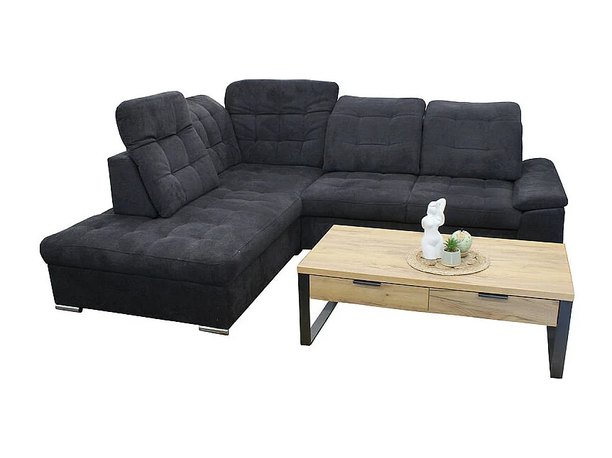 Canapé d'angle gauche Karolina convertible têtières ajustables