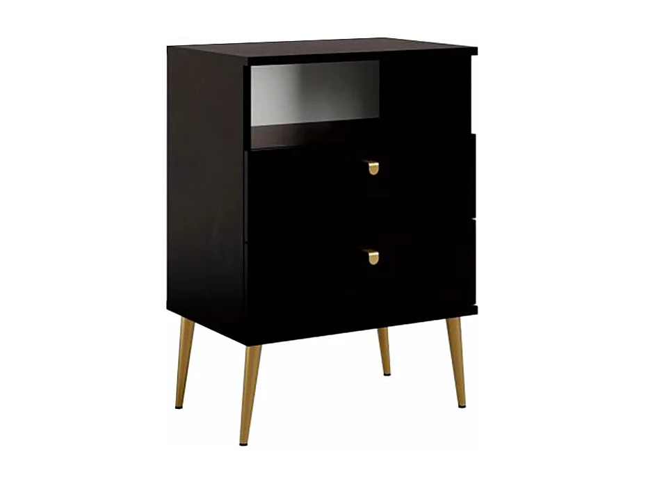 NACHTTISCH High schwarz 50 / 34 / 69,5cm