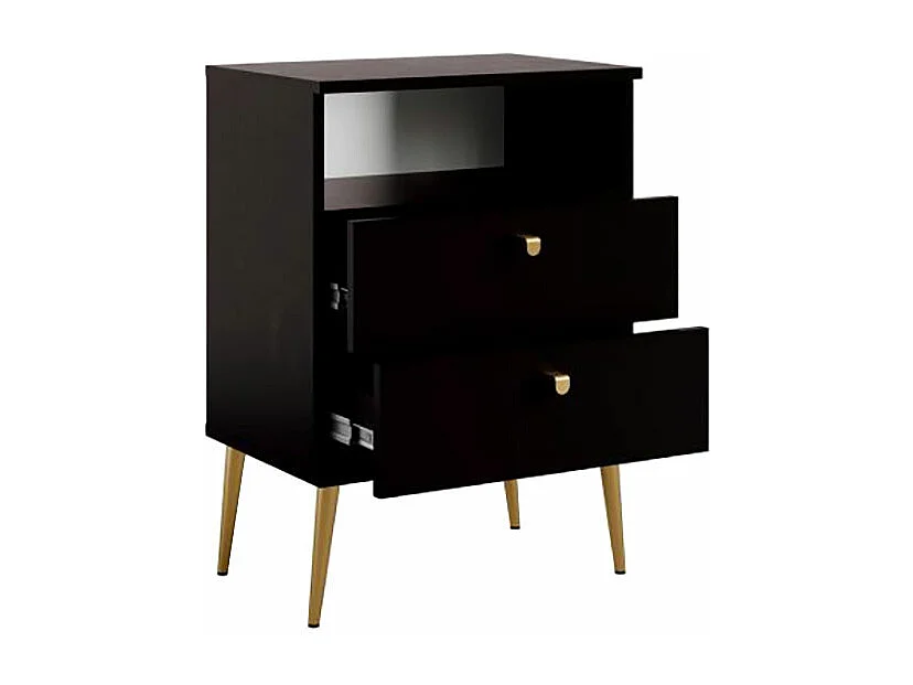 NACHTTISCH High schwarz 50 / 34 / 69,5cm