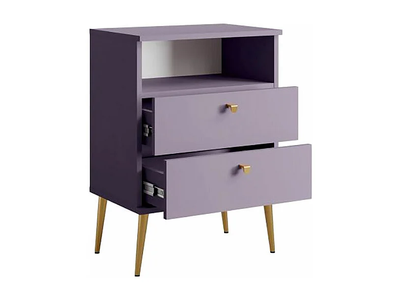 NACHTTISCH High pflaumefarben 50 / 34 / 69,5cm