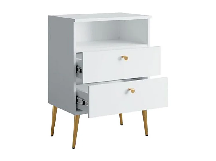 NACHTTISCH High alpinweiß 50 / 34 / 69,5cm