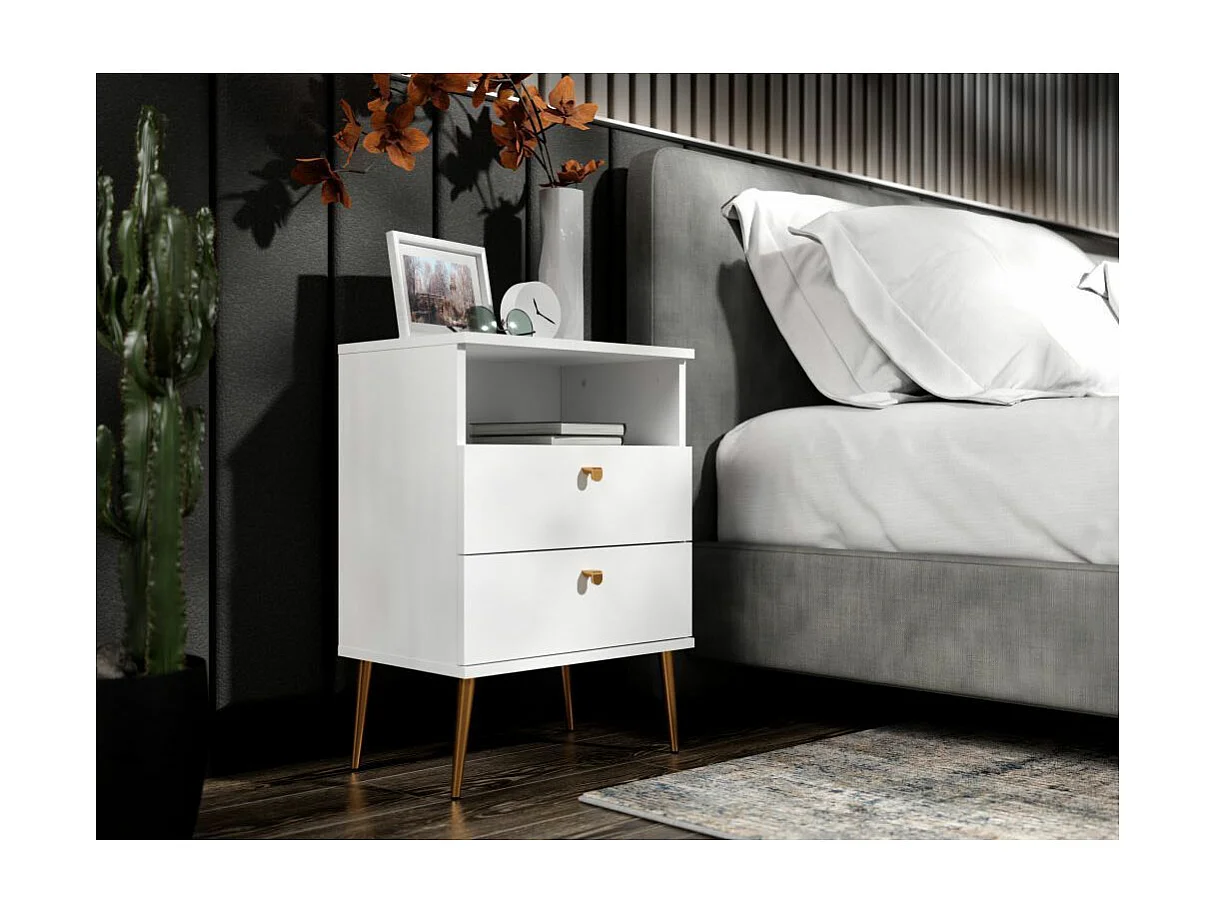 NACHTTISCH High alpinweiß 50 / 34 / 69,5cm