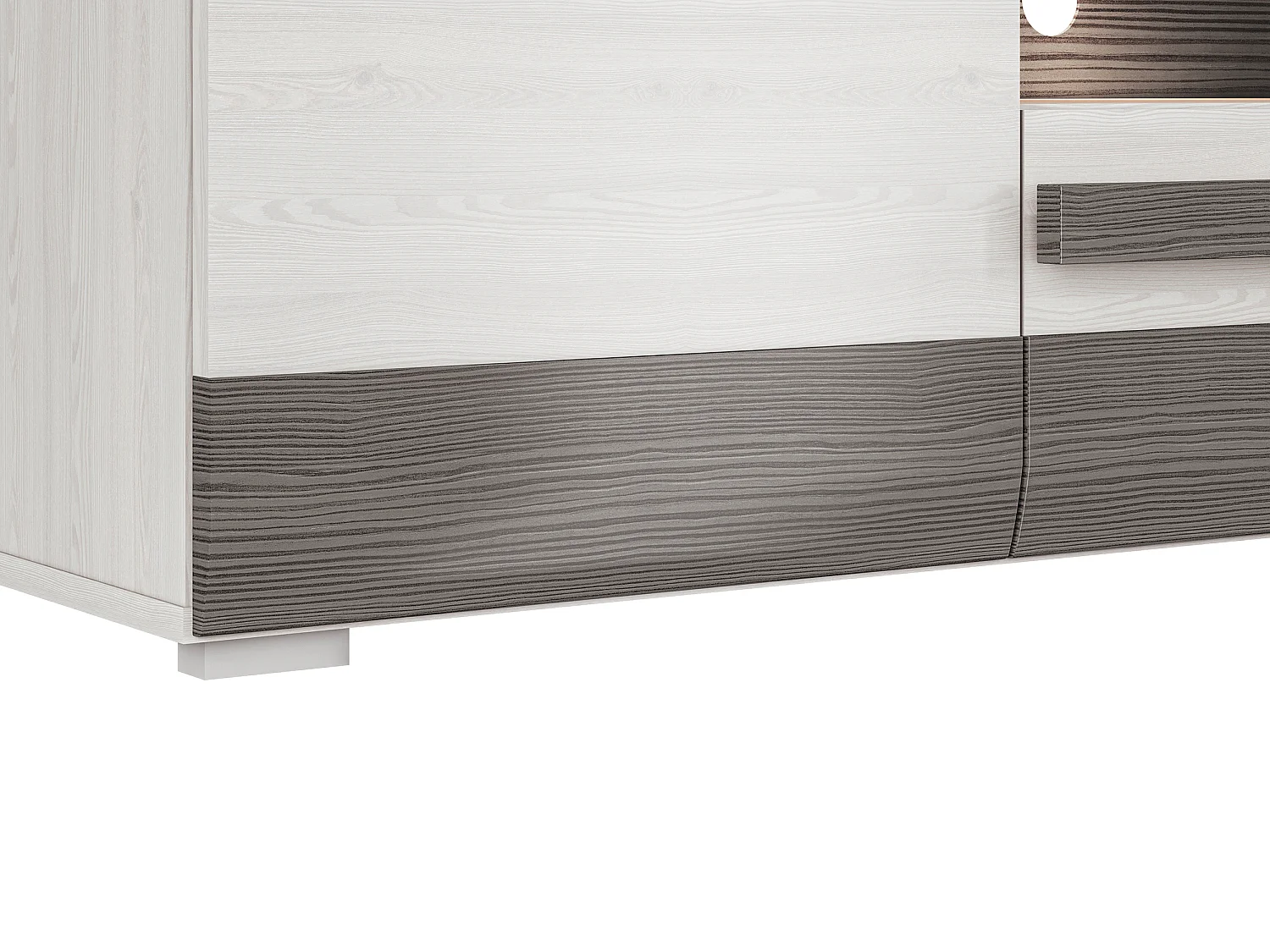 LOWBOARD Blanco Pinie weiß / grau 165 / 42 / 55cm