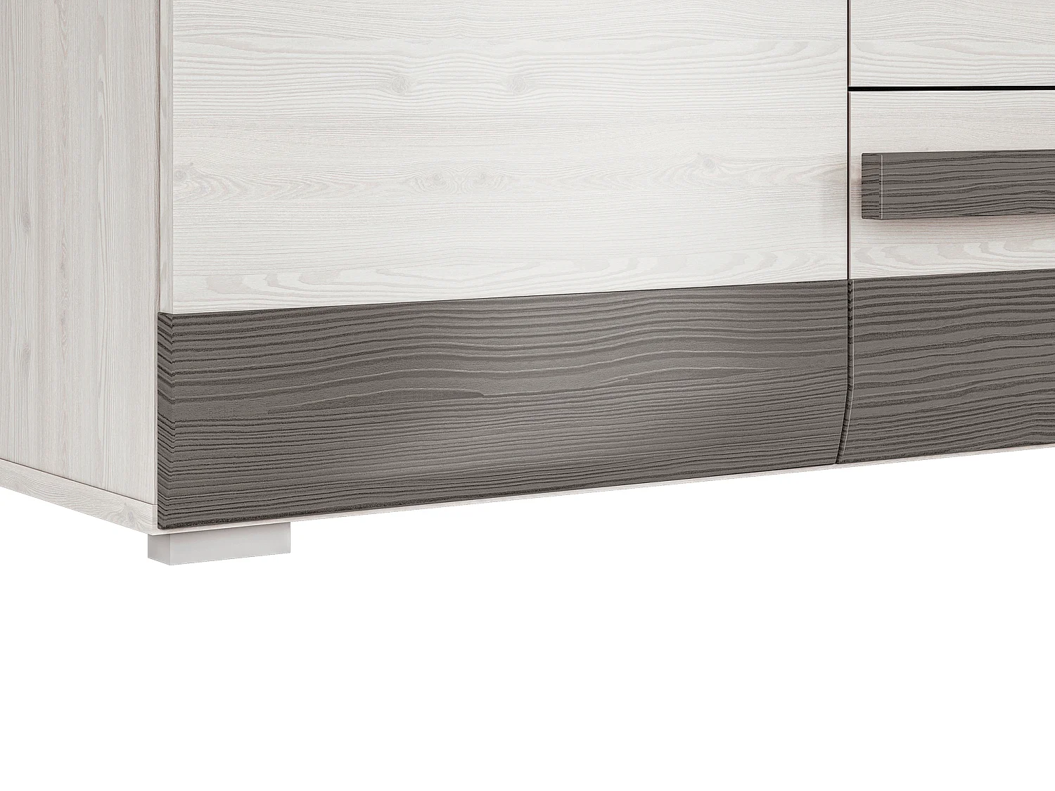 SIDEBOARD Blanco Pinie weiß / grau 138 / 42 / 96cm