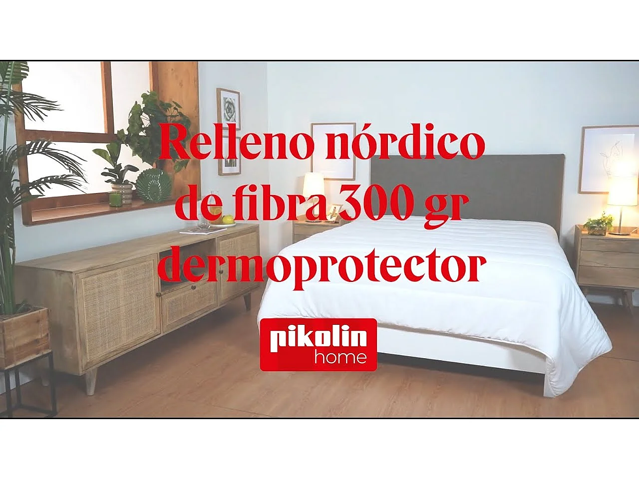 Relleno nórdico PIKOLIN HOME, 135 x 200 cm, fibra Aloe Vera, 300 g/m², otoño-invierno