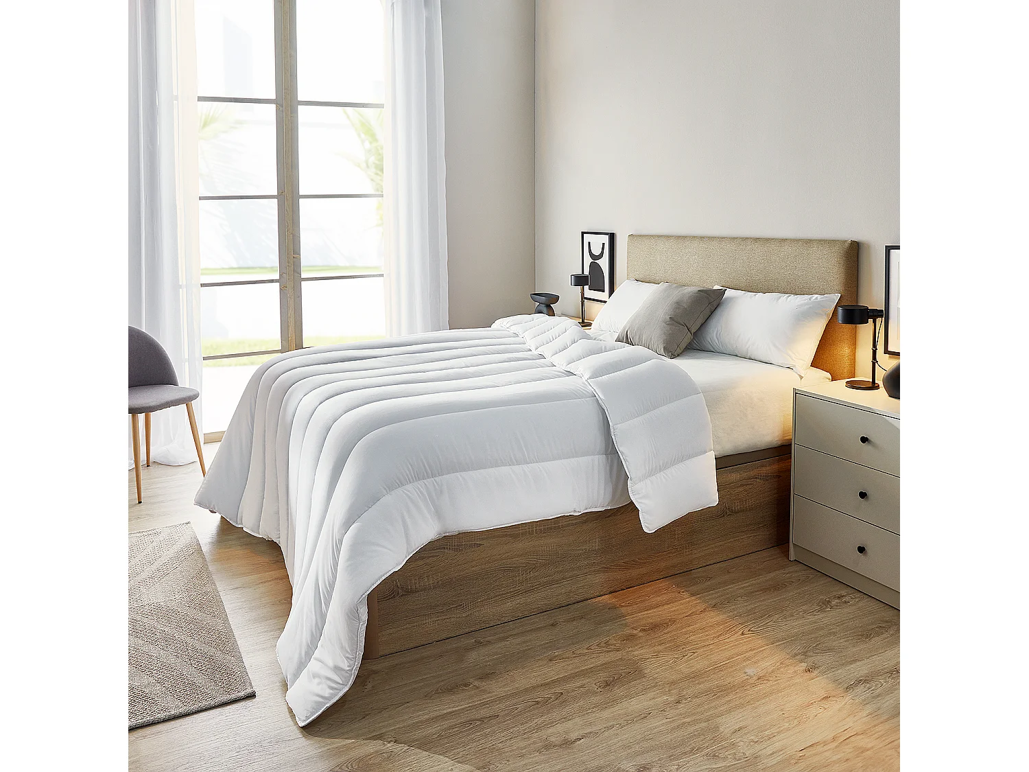 Relleno nórdico PIKOLIN HOME, 135 x 200 cm, fibra Aloe Vera, 300 g/m², otoño-invierno