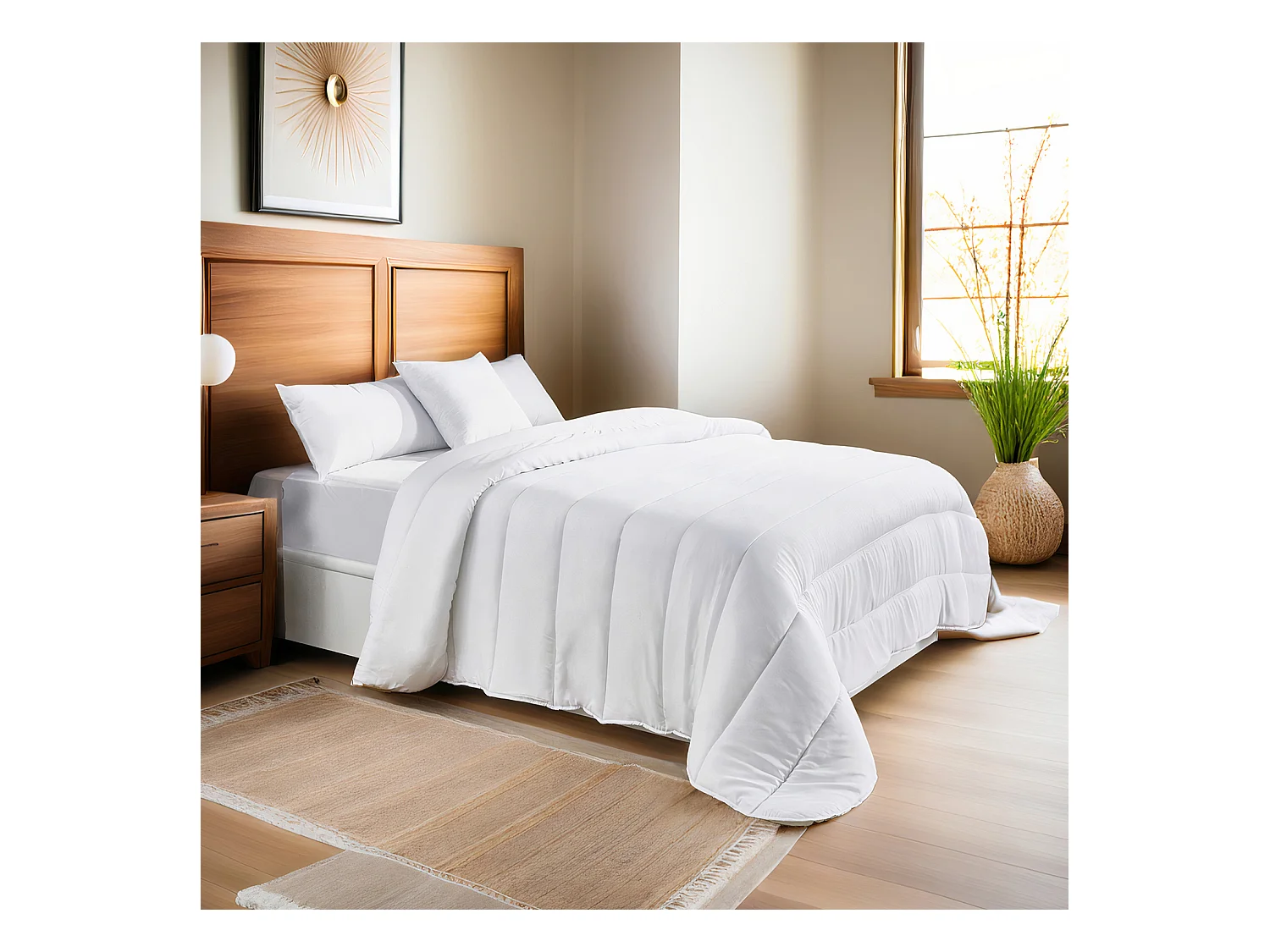 Couette en fibre de 400gr antiallergique et extra douce