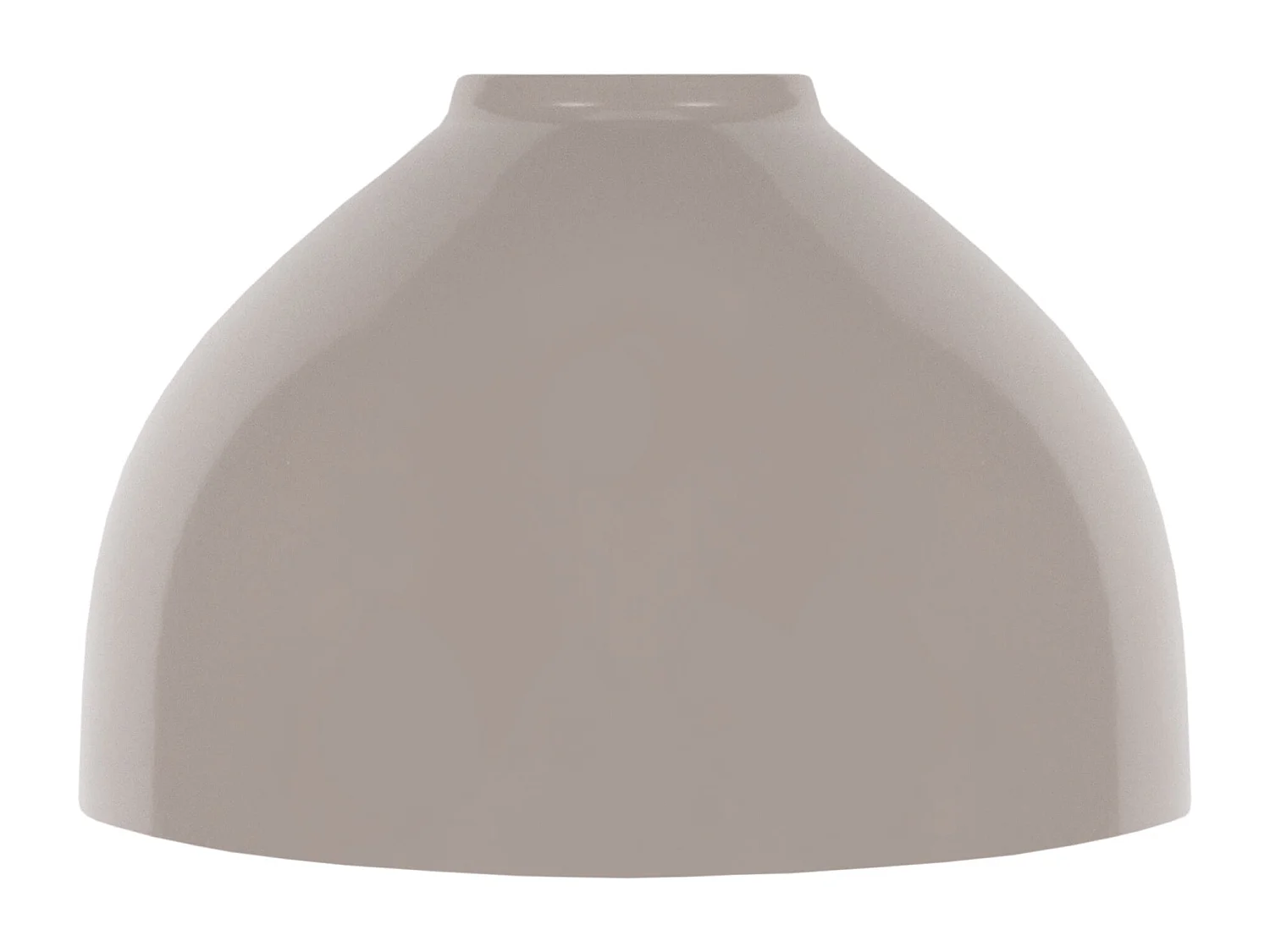 Abat-jour TOSEL ,métal,Gris ,H15,5xD23xP23cm