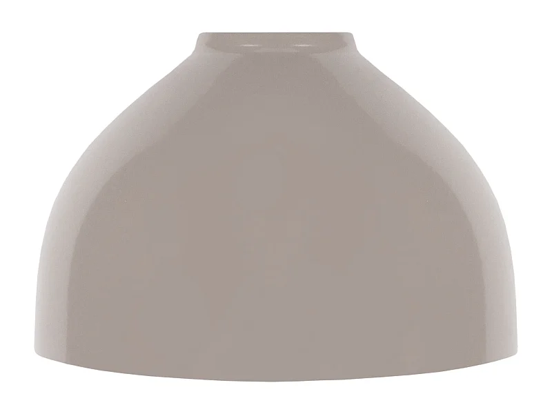 Abat-jour TOSEL ,métal,Gris ,H15,5xD23xP23cm