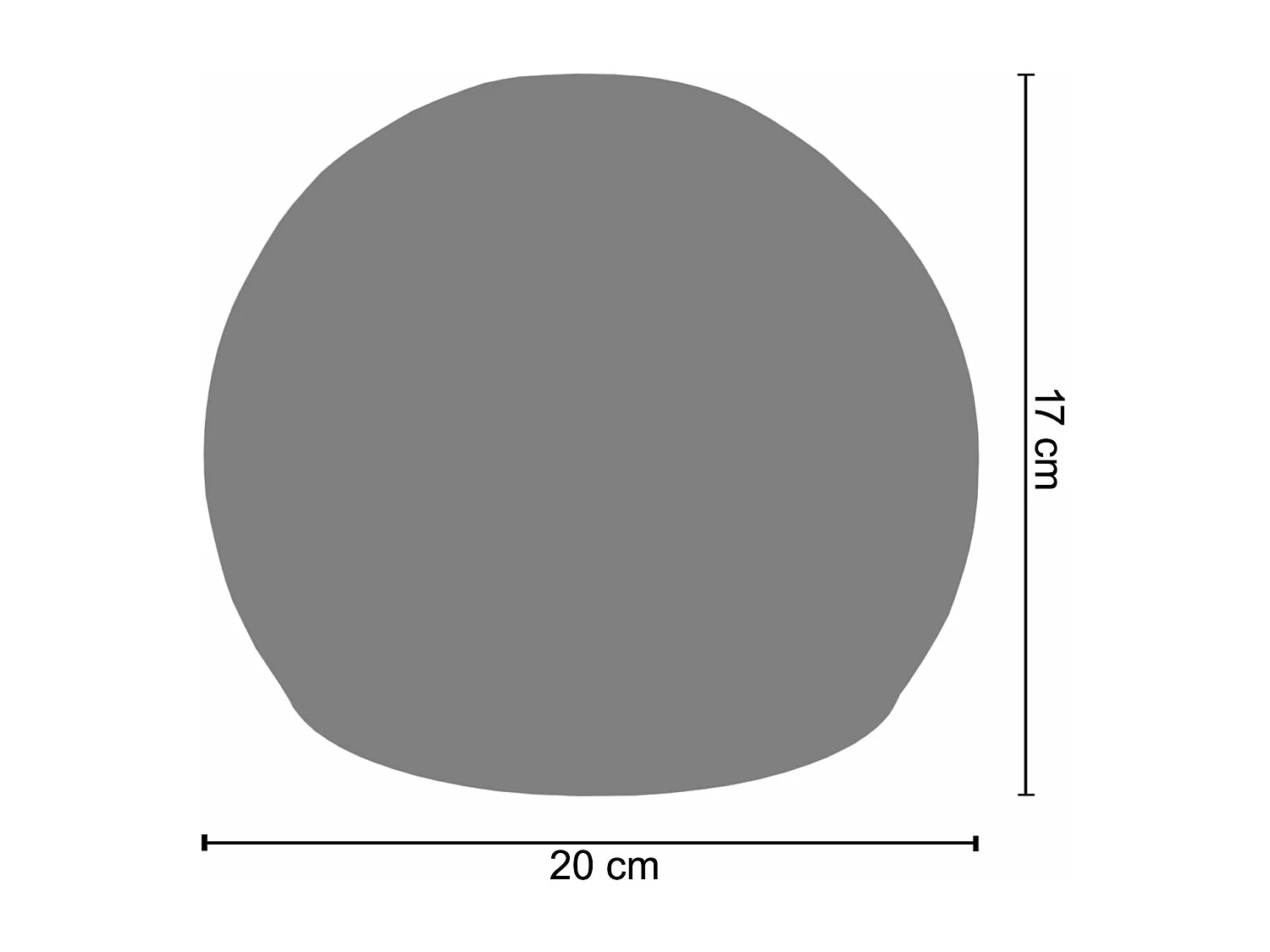 Abat-jour  taupe 12 cm.