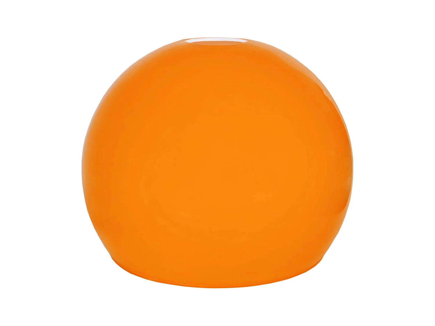 Abat-jour TOSEL ,verre,Orange ,H17xD20xP20cm