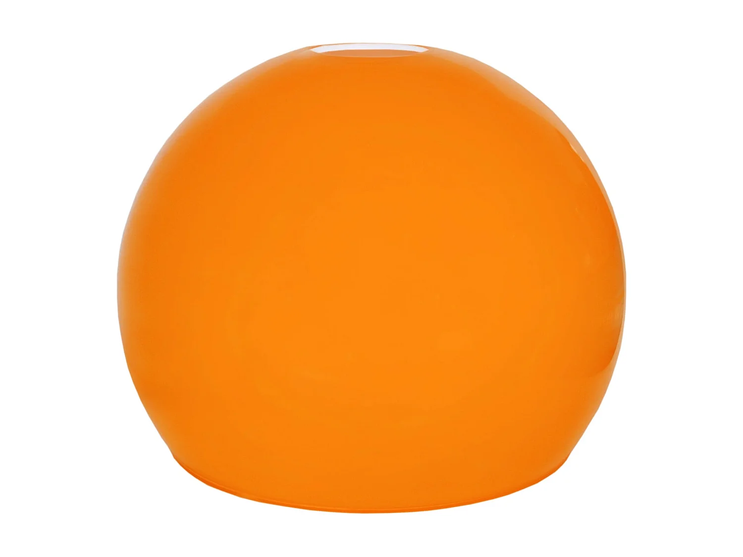 Abat-jour TOSEL ,verre,Orange ,H17xD20xP20cm