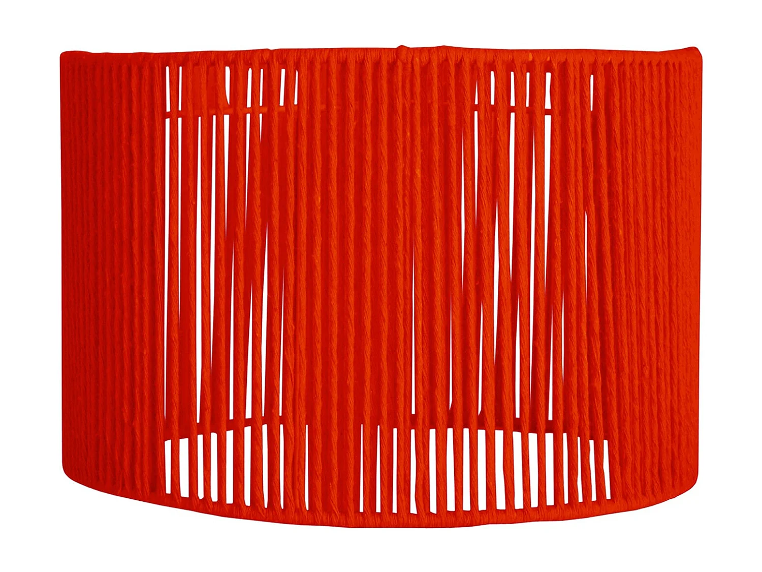 Pantalla TOSEL ,metal, fibra,Rojo,A22xD35xP35cm