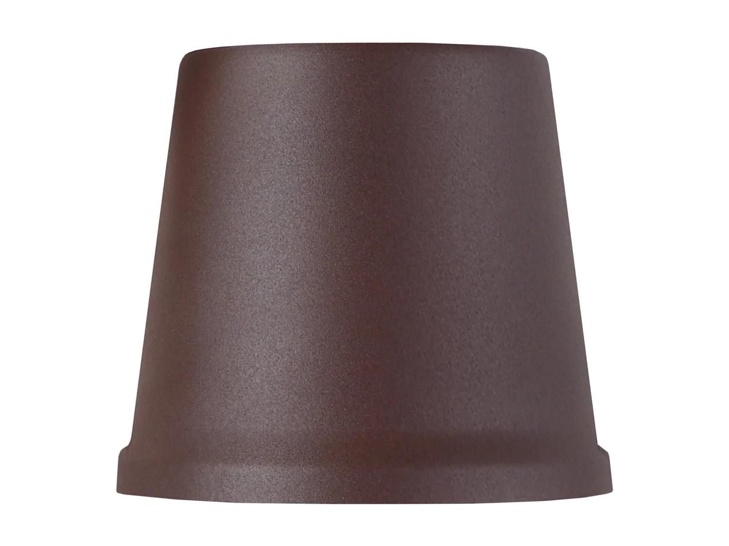 Abajur TOSEL FACTORY metal cone castanho D15 x H14  cm