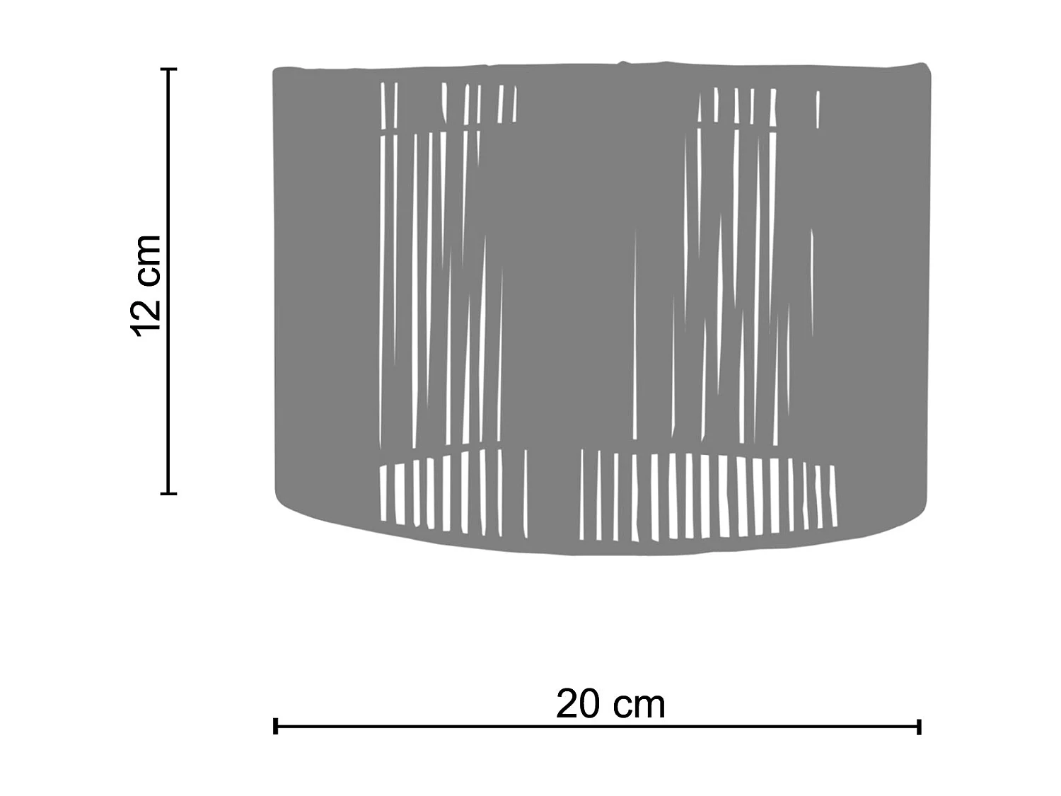 Candeeiro de mesa TOSEL JUNO tecido para estabelecer taupe D35 x  H57  cm