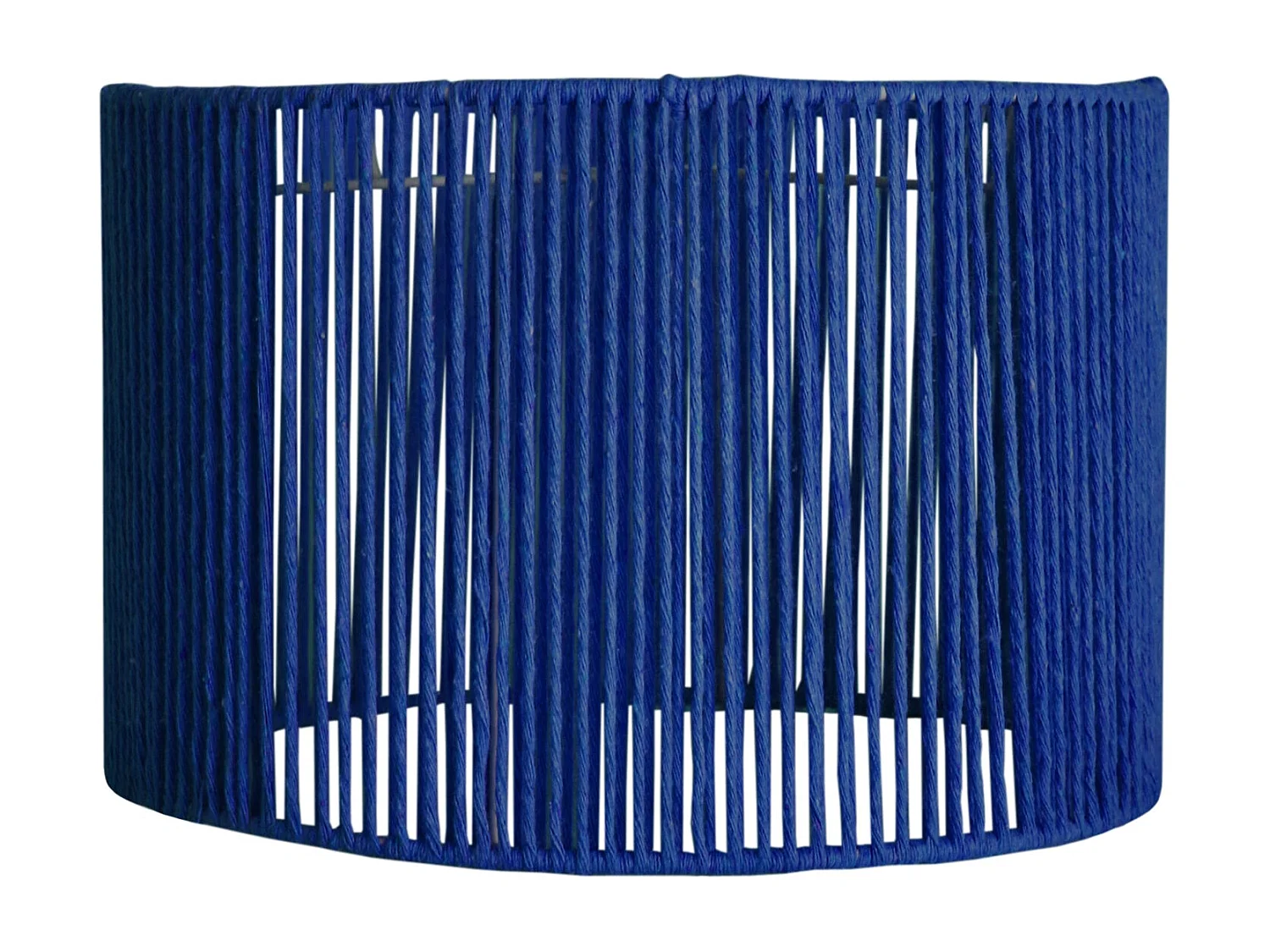 Abat-jour TOSEL ,métal,fibre ,Bleu,H23xD50xP50cm