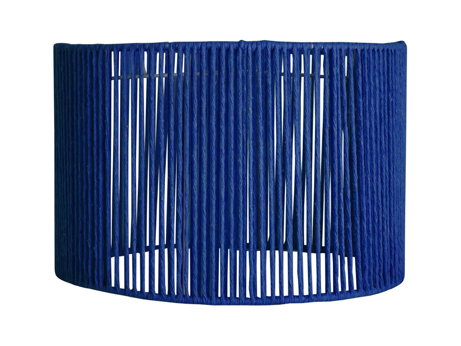 Abat-jour TOSEL ,métal,fibre ,Bleu,H23xD50xP50cm