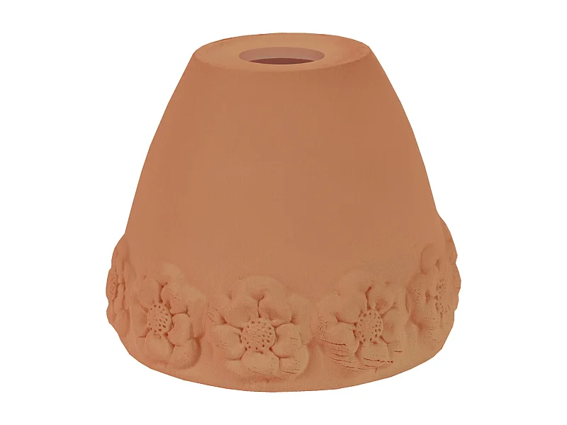 Pantalla TOSEL ,arcilla,Marrón,A14xD17xP17cm