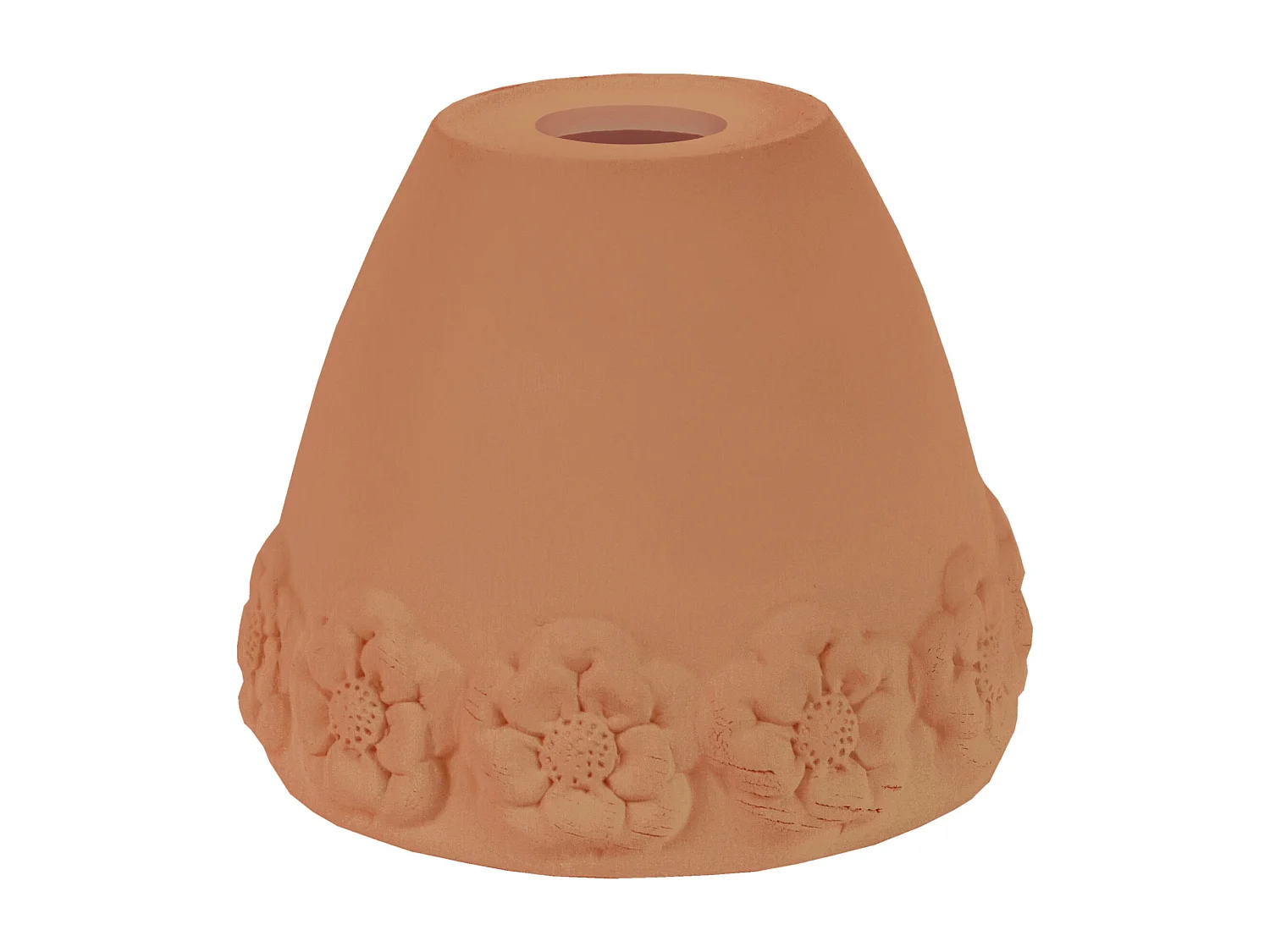 Pantalla TOSEL ,arcilla,Marrón,A14xD17xP17cm