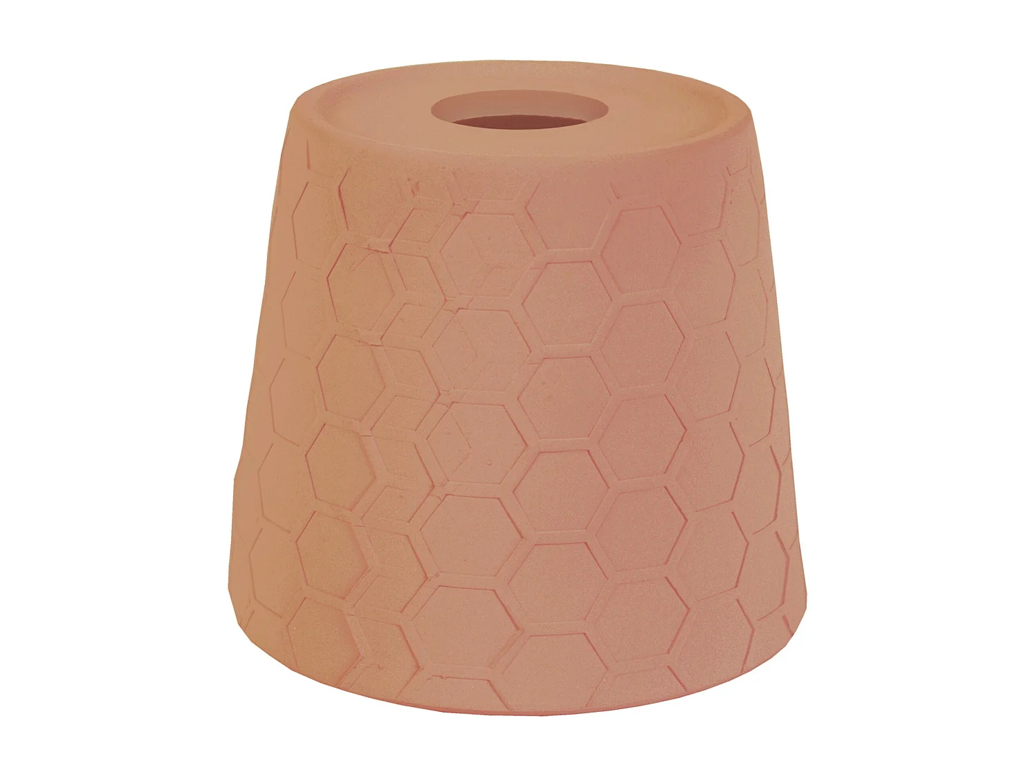 Abat-jour TOSEL ,céramique,Marron,H15xD17xP17cm