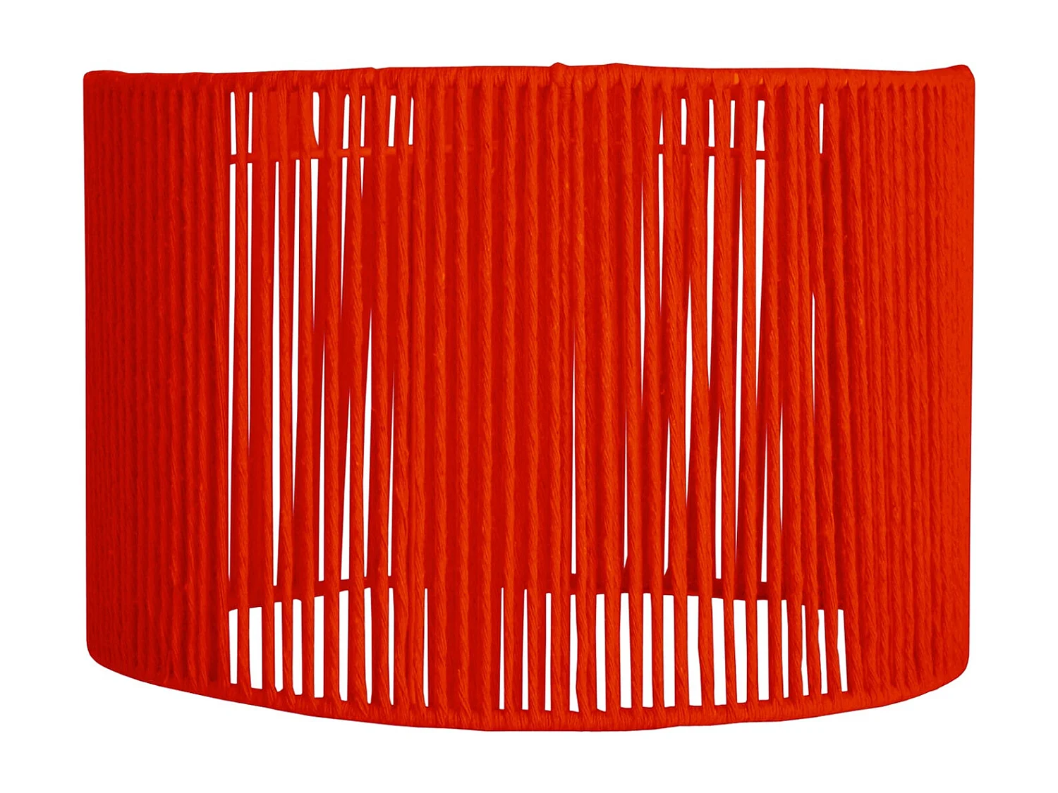 Pantalla TOSEL ,metal, fibra,Rojo,A23xD45xP45cm