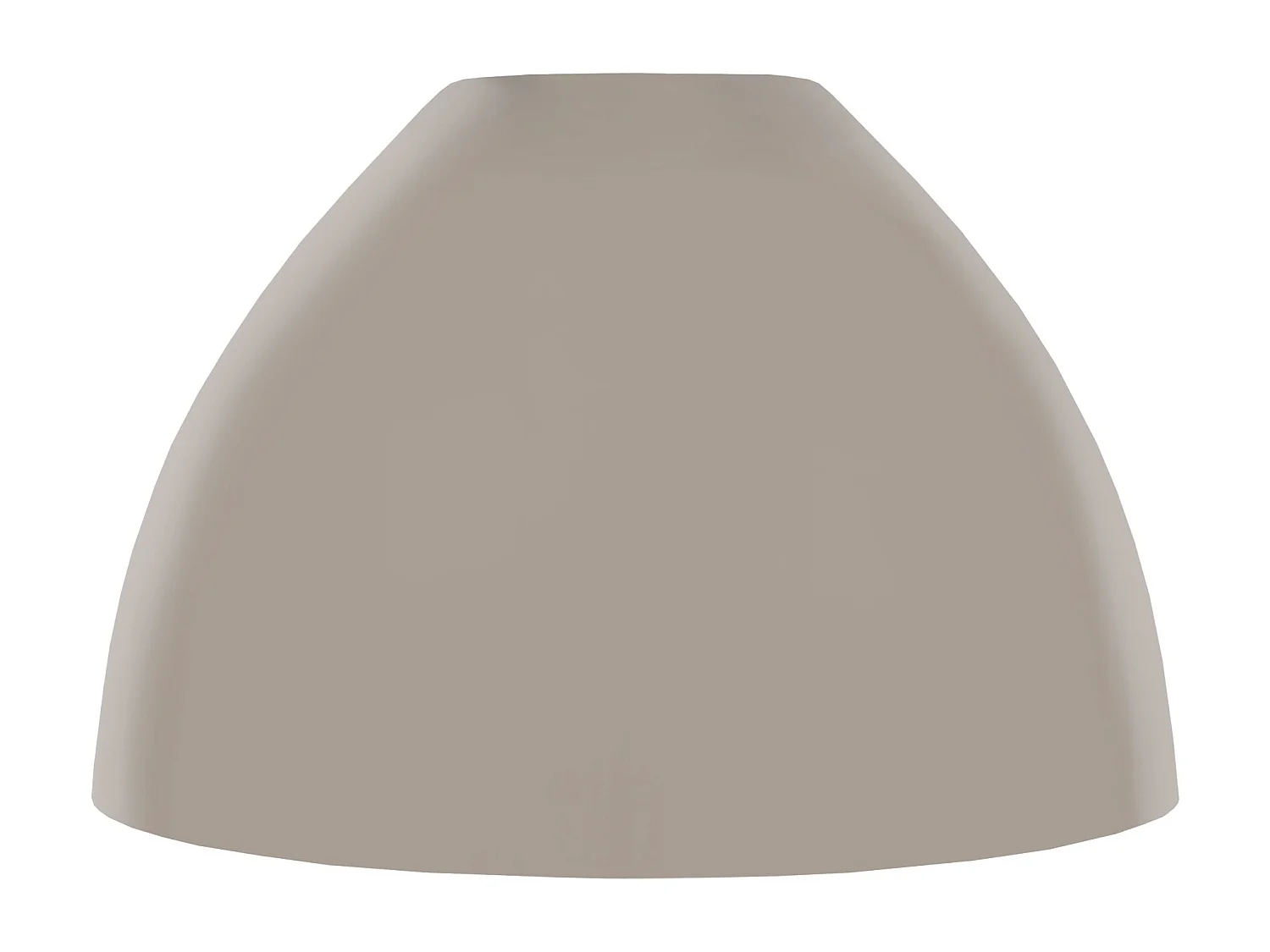 Abajur TOSEL CELICA metal cúpula taupe D21 x H14,5  cm