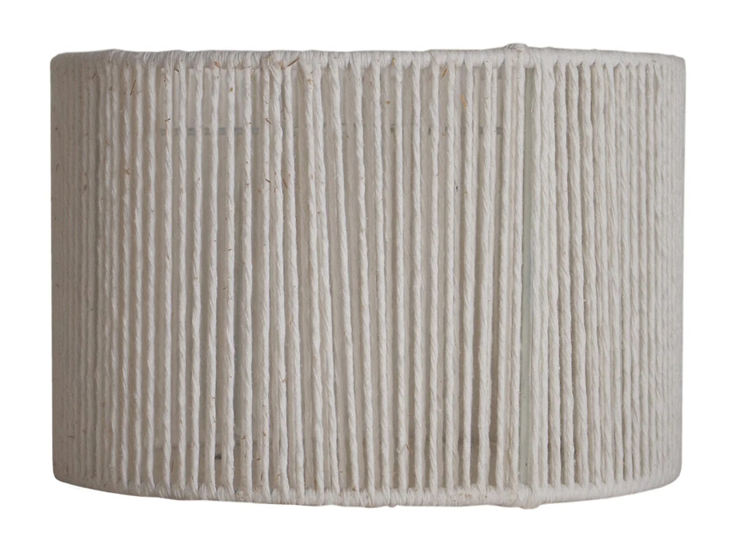 Abat-jour TOSEL ,métal,fibre ,Blanc ,H23xD45xP45cm