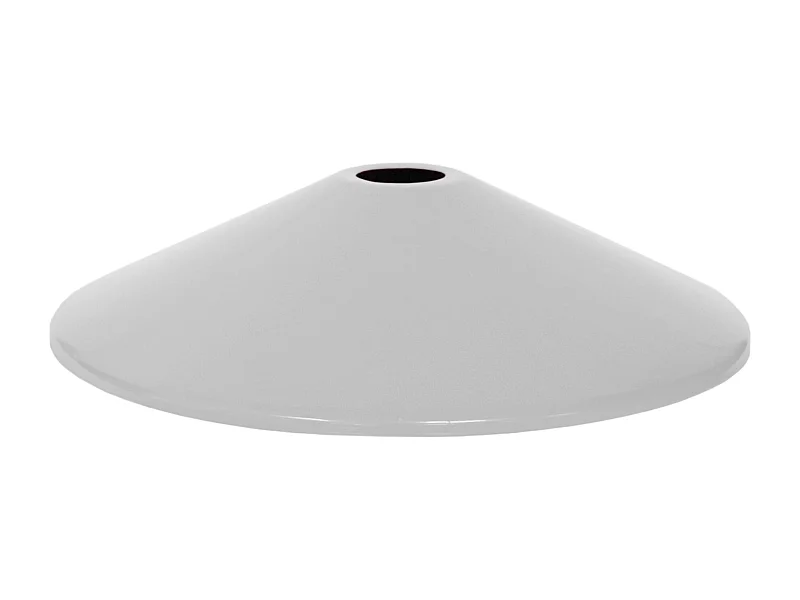 Abajur TOSEL MINGO metal cônico cinza D31 x H6.8  cm