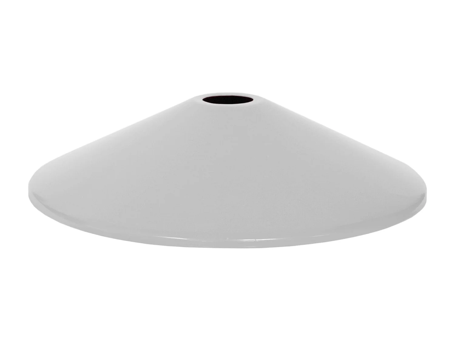 Abajur TOSEL MINGO metal cônico cinza D31 x H6.8  cm