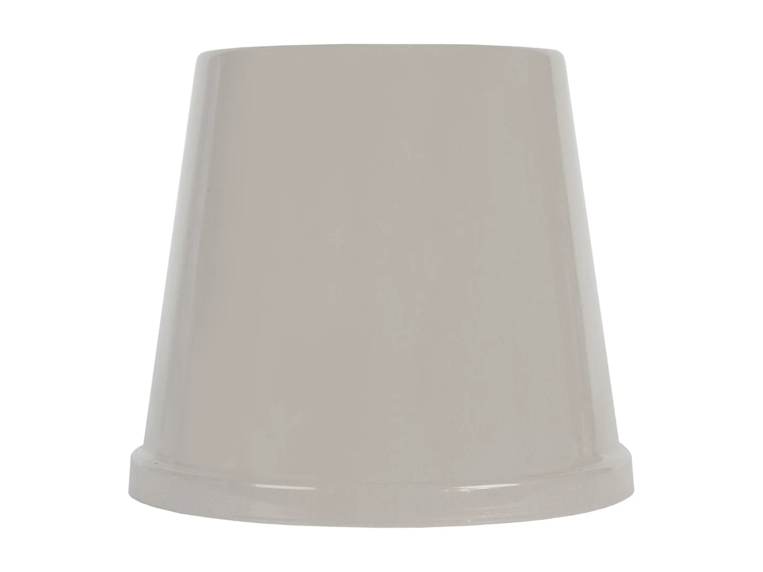 Abajur TOSEL FACTORY metal cone taupe D15 x H14  cm