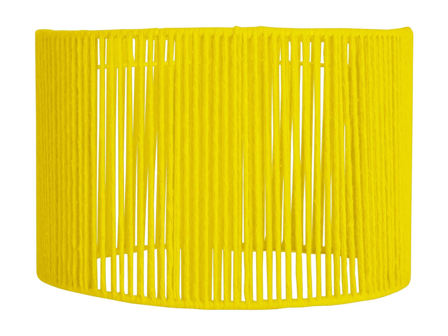 Abat-jour TOSEL ,métal,fibre ,Jaune ,H23xD45xP45 cm